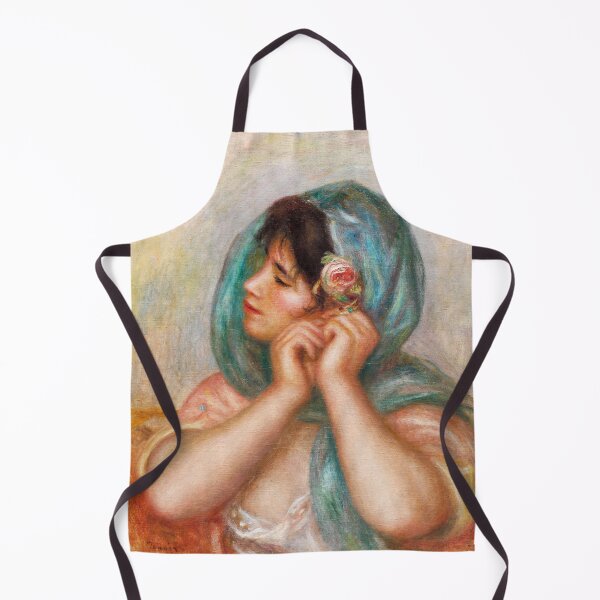 Item preview, Young Woman Arranging Her Earring, 1905. Pierre-Auguste Renoir (French, 1841–1919) designed and sold by Vintage Designs +.