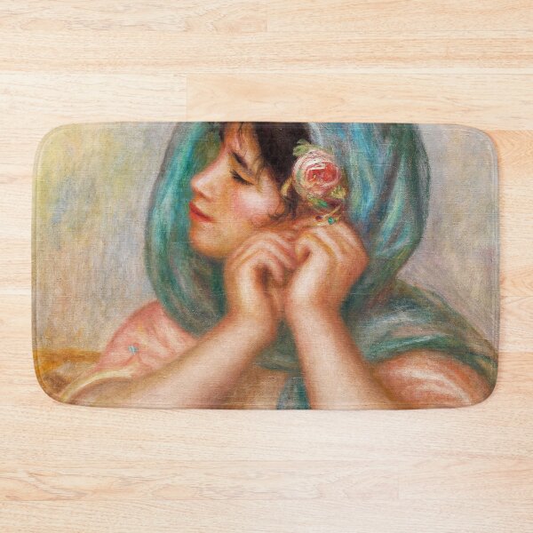 Item preview, Young Woman Arranging Her Earring, 1905. Pierre-Auguste Renoir (French, 1841–1919) designed and sold by Vintage Designs +.