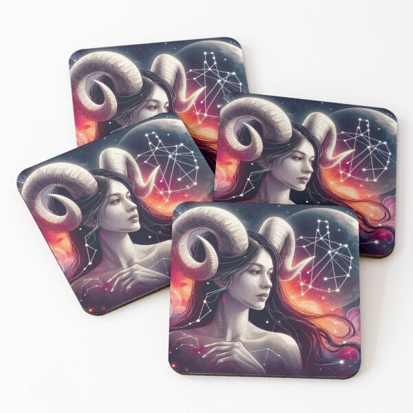 Item preview, Aries girl with constellation designed and sold by llavina.