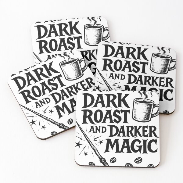 Item preview, I Run on Dark Roast and Darker Magic, Sarcastic Wizard Coffee Tee designed and sold by All DayTees.