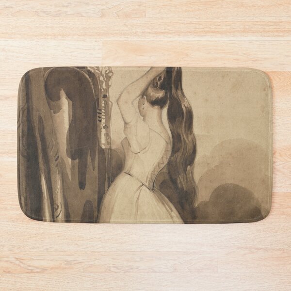 Item preview, Young Woman Combing Her Hair, 1800s, before 1857. Achille Devéria (French, 1800–1857) designed and sold by Vintage Designs +.