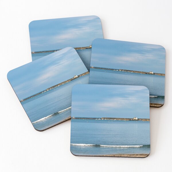 Item preview, A Summer Morning View Towards the Harbour at Lyme Regis designed and sold by Dorset Girl.