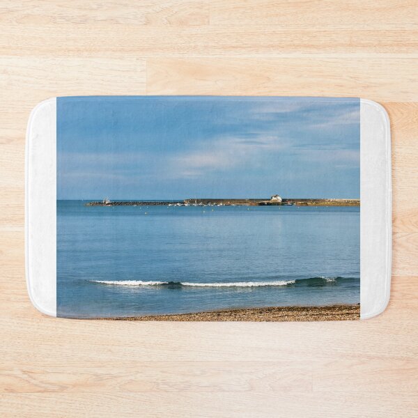 Item preview, A Summer Morning View Towards the Harbour at Lyme Regis designed and sold by Dorset Girl.