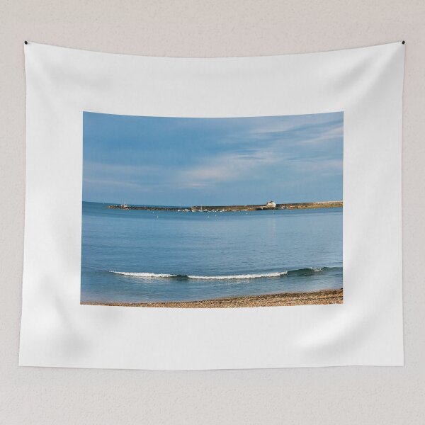 Item preview, A Summer Morning View Towards the Harbour at Lyme Regis designed and sold by Dorset Girl.