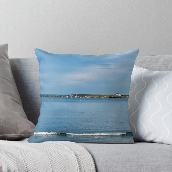 Item preview, A Summer Morning View Towards the Harbour at Lyme Regis designed and sold by Dorset Girl.