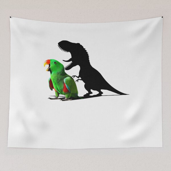 Item preview, Funny Screaming Green Eclectus Parrot Dinosaur Lover Meme designed and sold by Kimberley King Art  King Art.