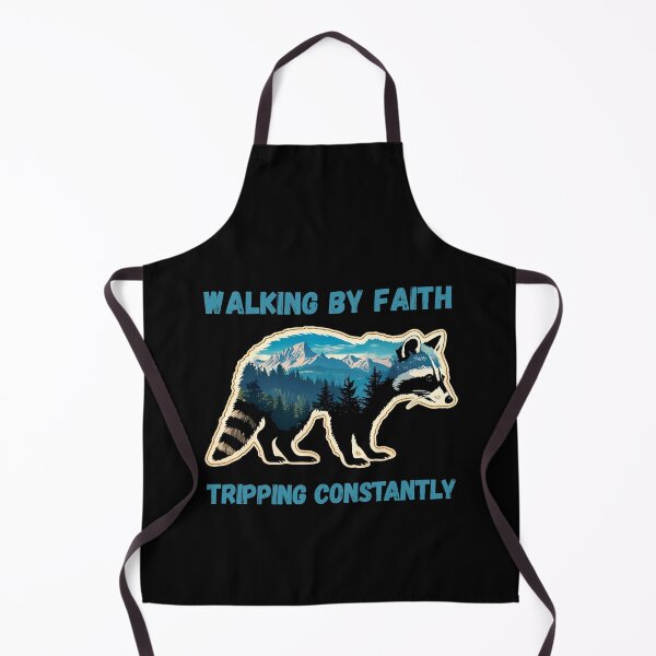 Item preview, Funny Humor Christian Sarcastic Quotes Walking By Faith Tripping Constantly Gift For Raccoon Lovers designed and sold by Zayavca.