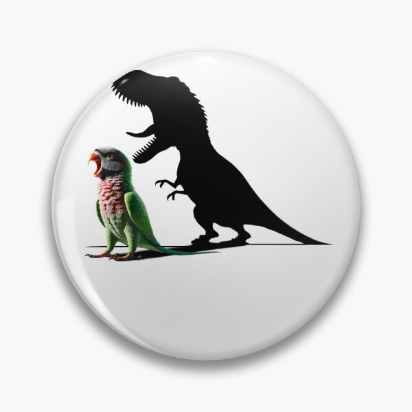 Item preview, Funny Screaming Red-breasted Parakeet Parrot Dinosaur Lover Meme designed and sold by Kimberley King Art  King Art.