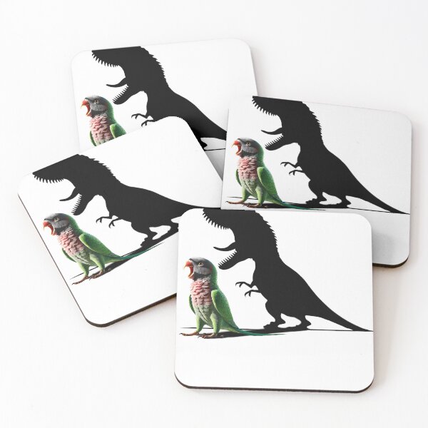 Item preview, Funny Screaming Red-breasted Parakeet Parrot Dinosaur Lover Meme designed and sold by Kimberley King Art  King Art.