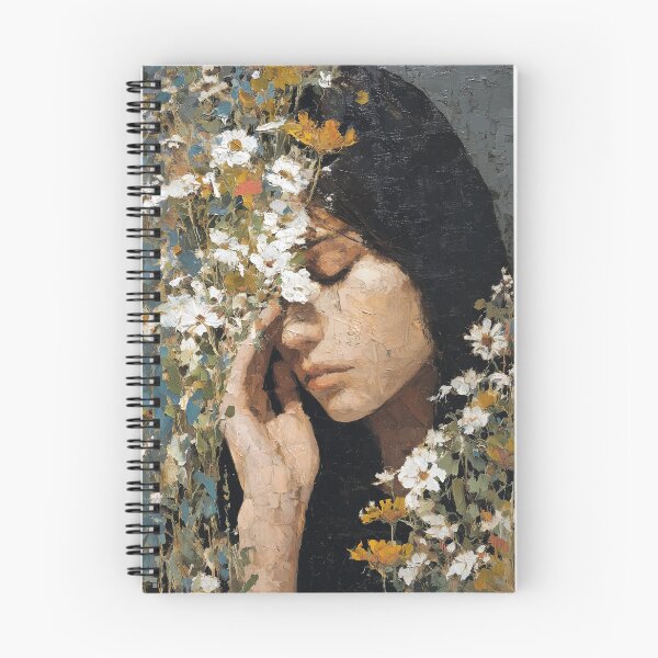 Item preview, Portrait of a woman with flowers designed and sold by Synthartik.