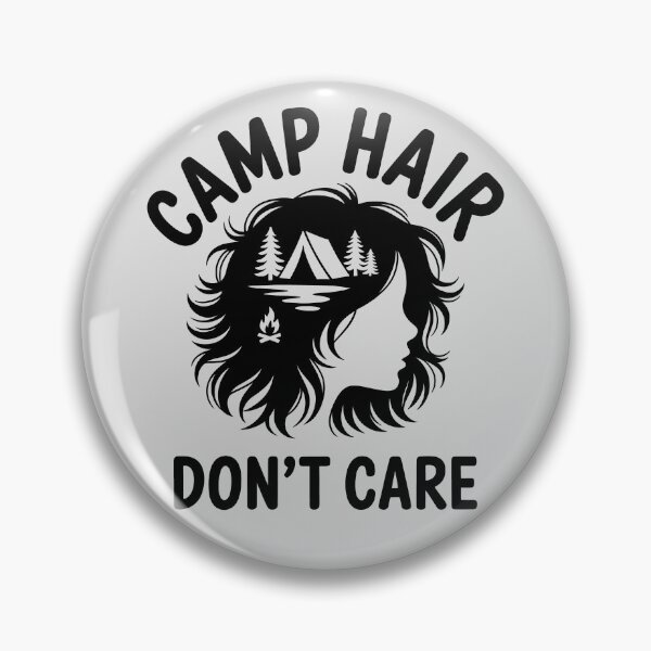 Item preview, Camp Hair Don't Care - v.3 - black designed and sold by QuirkySpark.
