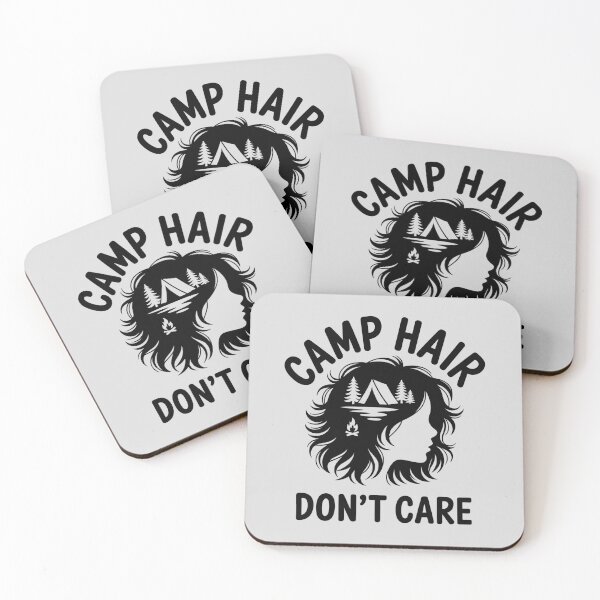 Item preview, Camp Hair Don't Care - v.3 - black designed and sold by QuirkySpark.