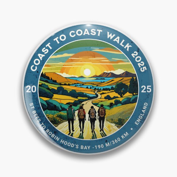 Item preview, Coast to Coast Walk England C2C -2025 Sticker, Shirt and more designed and sold by designkb.