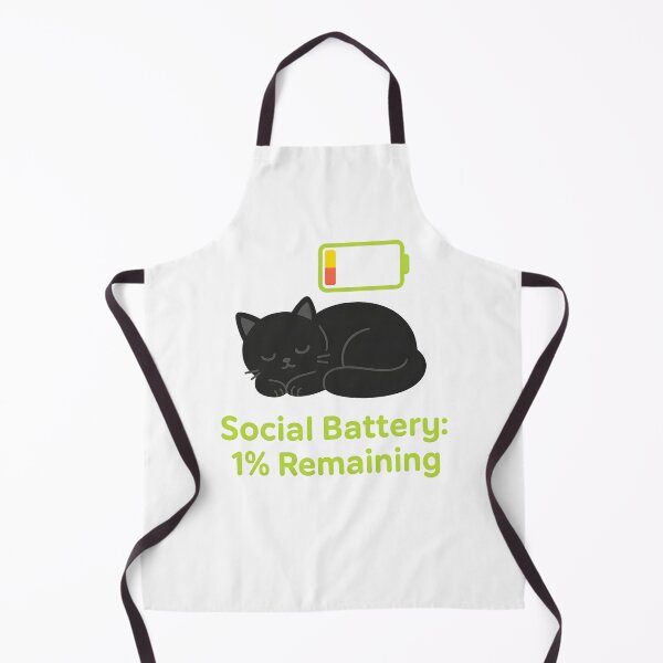 Item preview, Social Battery: 1% Remaining designed and sold by Uglyandcute.