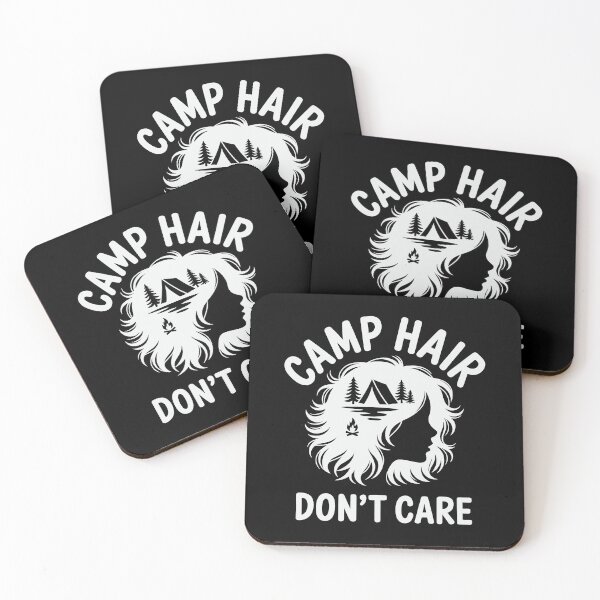 Item preview, Camp Hair Don't Care - v.3 - white designed and sold by QuirkySpark.