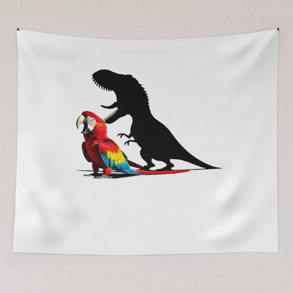 Item preview, Funny Screaming Scarlet Macaw Parrot Dinosaur Lover Meme designed and sold by Kimberley King Art  King Art.