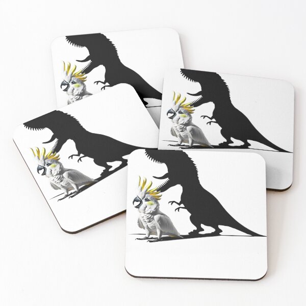 Item preview, Funny Screaming Sulphur-crested Cockatoo Parrot Dinosaur Lover Meme designed and sold by Kimberley King Art  King Art.