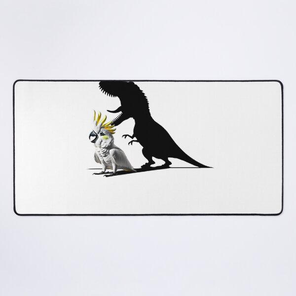 Item preview, Funny Screaming Sulphur-crested Cockatoo Parrot Dinosaur Lover Meme designed and sold by Kimberley King Art King Art.