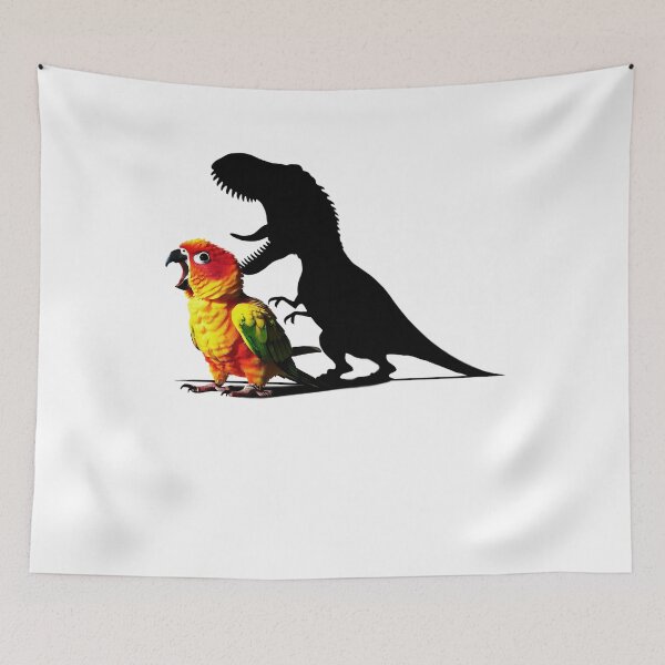 Item preview, Funny Screaming Sun Conure Parrot Dinosaur Lover Meme designed and sold by Kimberley King Art  King Art.
