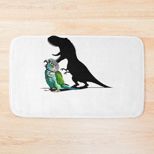 Item preview, Funny Screaming Turquoise Green Cheeked Conure Parrot Dinosaur Lover Meme designed and sold by Kimberley King Art  King Art.