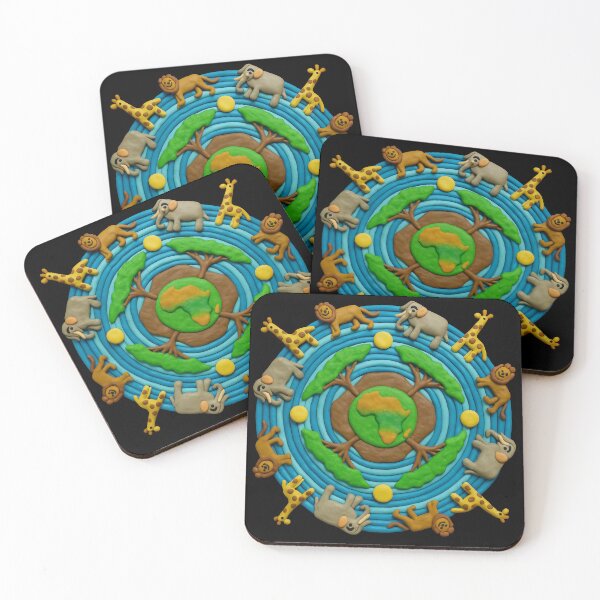 Item preview, African Serengeti Themed Mandala Style Art designed and sold by gorff.