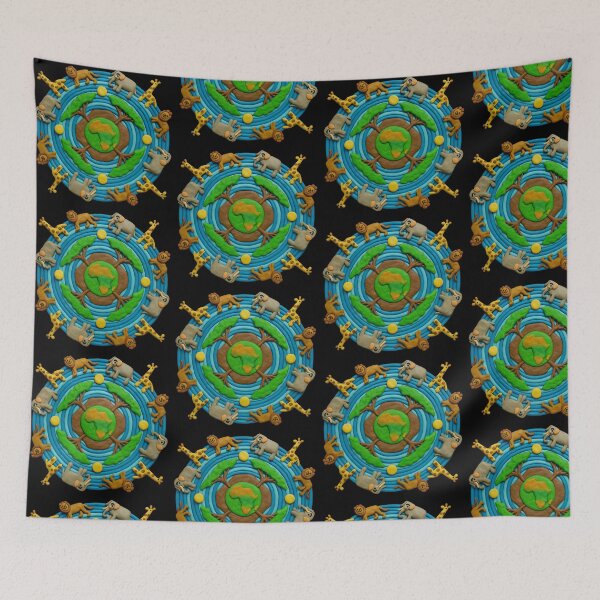 Item preview, African Serengeti Themed Mandala Style Art designed and sold by gorff.