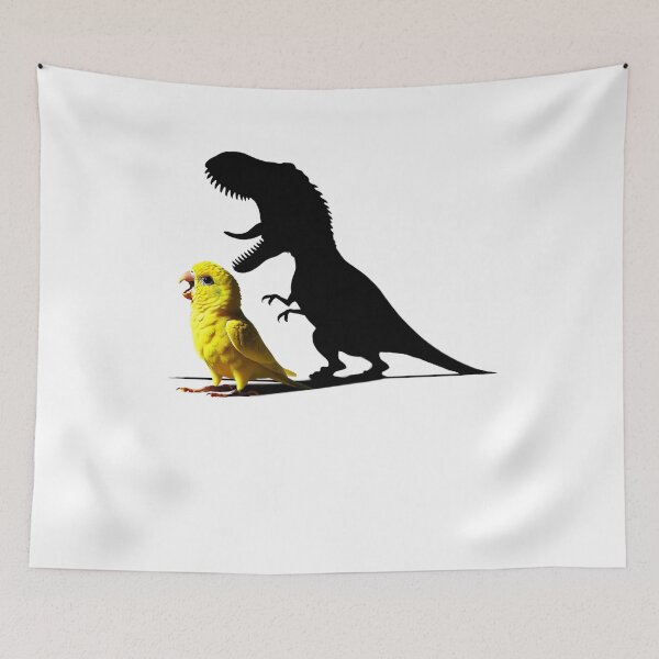 Item preview, Funny Screaming Yellow Parrotlet Parrot Dinosaur Lover Meme designed and sold by Kimberley King Art  King Art.