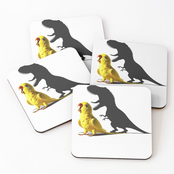 Item preview, Funny Screaming Yellow Ringneck Parakeet Parrot Dinosaur Lover Meme designed and sold by Kimberley King Art  King Art.