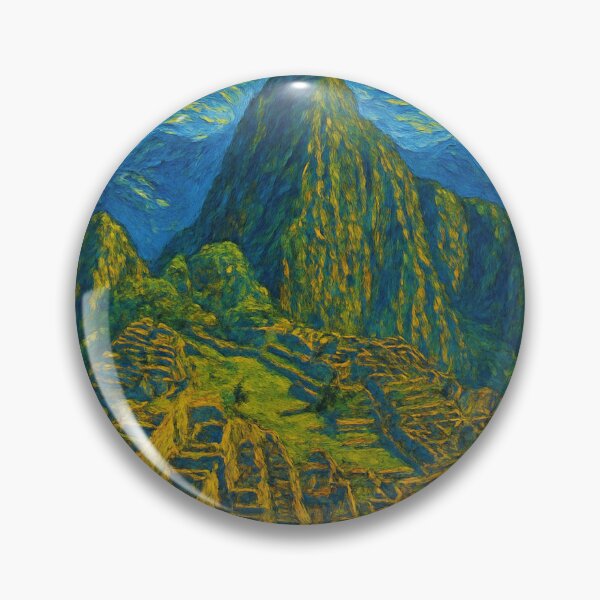 Item preview, Machu Picchu in Van Gogh Style designed and sold by Bramble99.