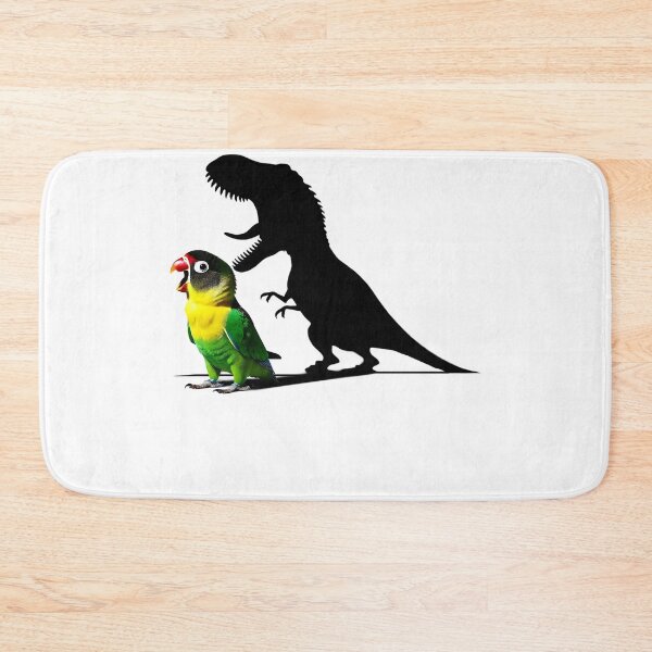 Item preview, Funny Screaming Yellow-collared Lovebird Parrot Dinosaur Lover Meme designed and sold by Kimberley King Art  King Art.