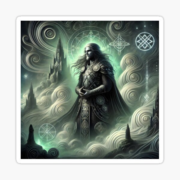 Item preview, "Hermod – Rider to Hel | Norse Messenger of the Gods" designed and sold by Umbra666.