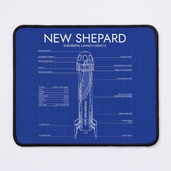 Item preview, New Shepard. Suborbital Launch Vehicle (Blueprint) designed and sold by BGALAXY.