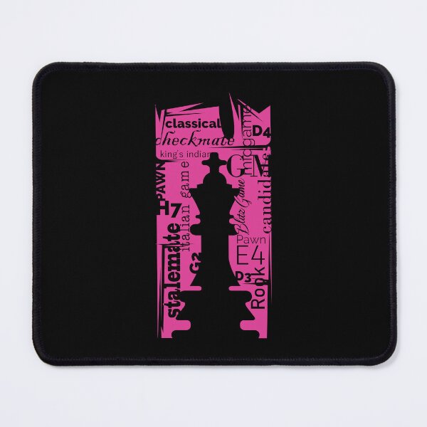 Item preview, Chess logo newspaper pink - Chess king for players and clubs designed and sold by AndreMi.