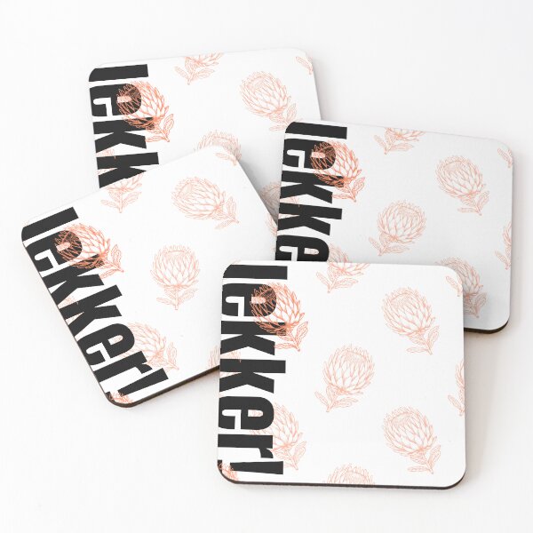 Item preview, Lekker Coral Proteas - South African Botanical Design designed and sold by Cheeky Lydia.