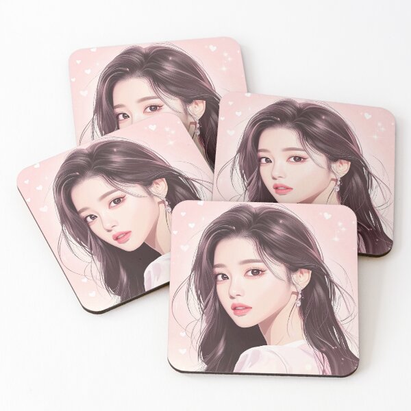 Item preview, Romantic Korean Girl in Soft Pink designed and sold by 리나 .