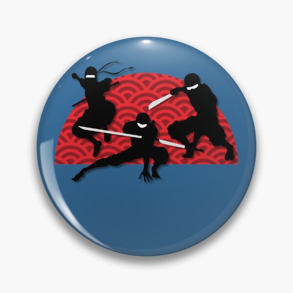 Item preview, Silhouette Ninja Team From Japan. Background is the Sun. designed and sold by BelieveG.