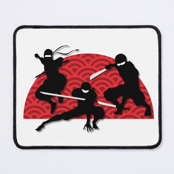 Item preview, Silhouette Ninja Team From Japan. Background is the Sun. designed and sold by BelieveG.