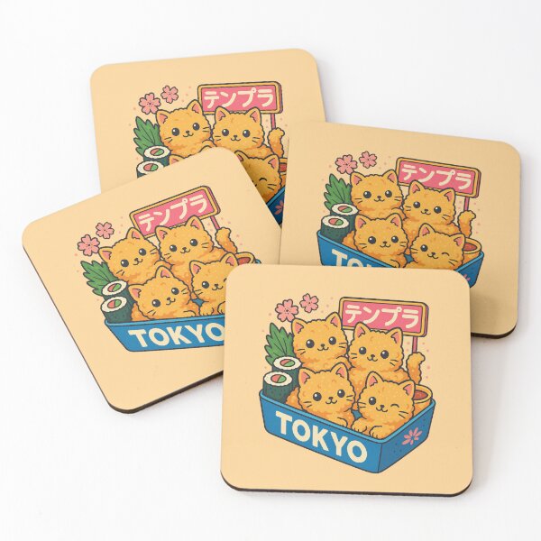 Item preview, Tokyo Tempura Kitty Nuggets – Funny Cute Design for Cat Lovers designed and sold by Globalcitytees.