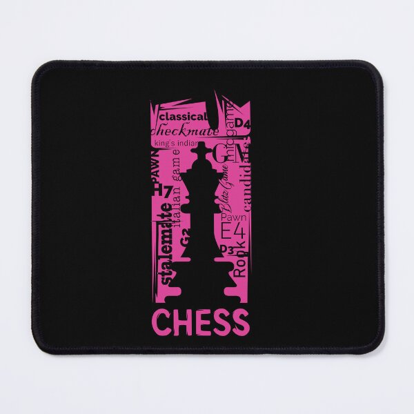 Item preview, chess chess logo newspaper pink - chess king for players and clubs designed and sold by AndreMi.