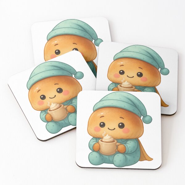 Item preview, Evening brioche – Pajamas & hot chocolate designed and sold by ReineDingo.