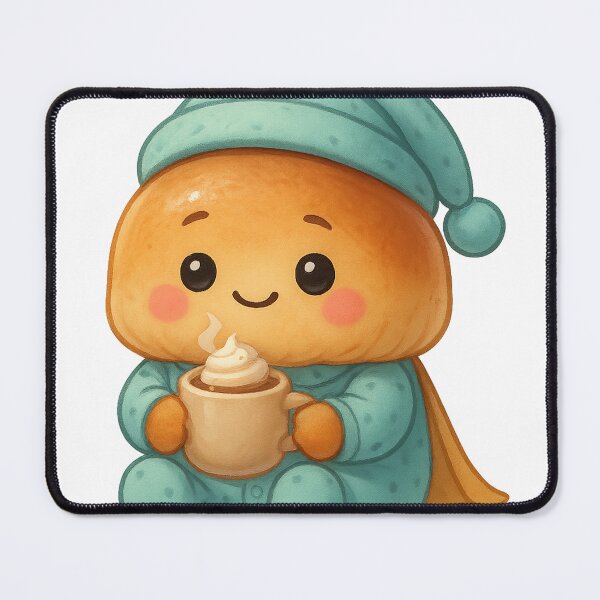 Item preview, Evening brioche – Pajamas & hot chocolate designed and sold by ReineDingo.