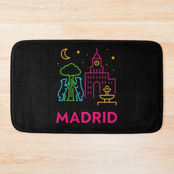 Item preview, Madrid Neon Skyline Collection: Futuristic City Lights designed and sold by Design_Your_Day.