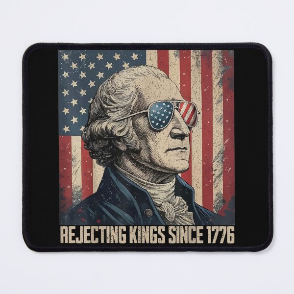 Item preview, Rejecting Kings Since 1776 George Washington Sunglasses Vintage USA Flag T-Shirt designed and sold by LizzyKeiko.