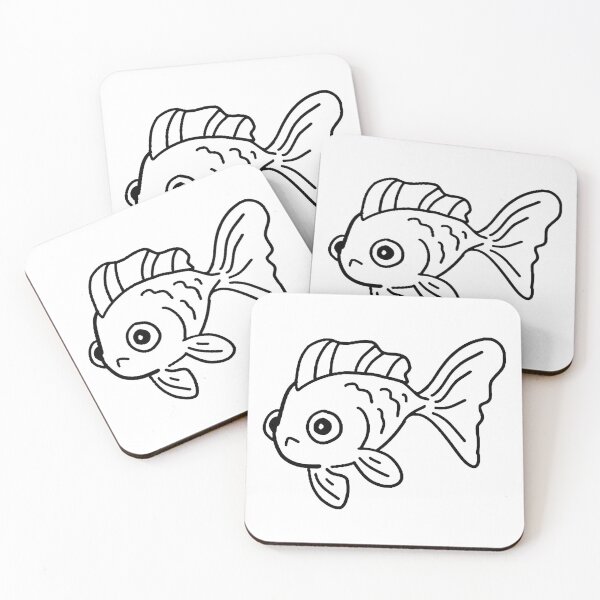 Item preview, golden fish doodle line designed and sold by joinspn18.
