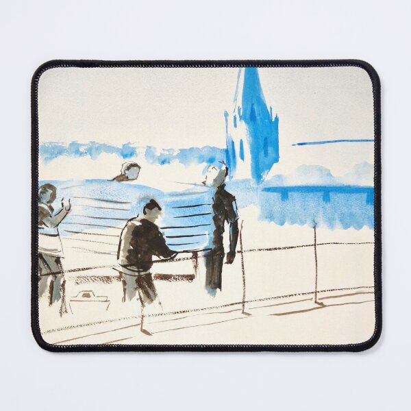 Item preview, Working men on roof top painting designed and sold by MikeJory.