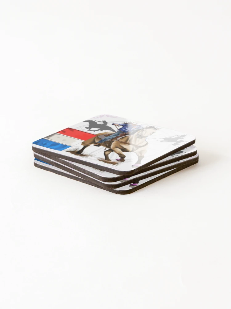 Thumbnail 4 of 5, Coasters (Set of 4), Barrel Racers designed and sold by Color4Nature.