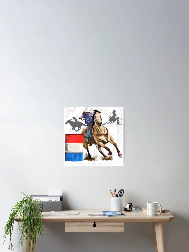Thumbnail 2 of 3, Poster, Barrel Racers designed and sold by Color4Nature.
