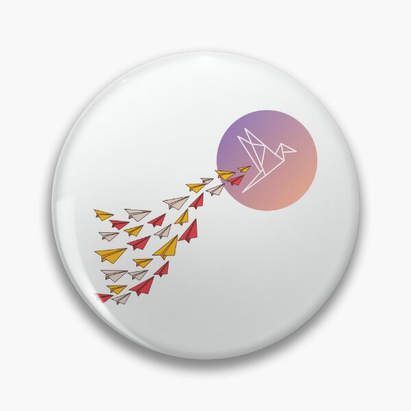 Item preview, Origami Bird and Paper Planes Soar Toward the Sun designed and sold by BelieveG.