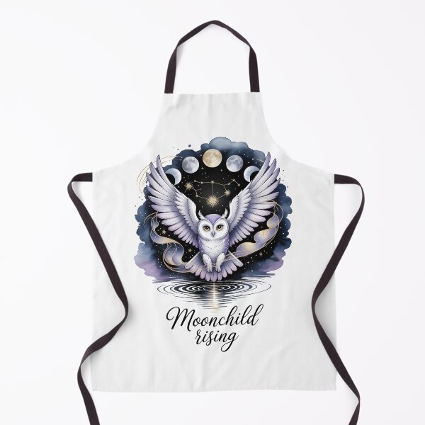 Item preview, Moonchild Rising – Mystical Owl and Lunar Phases Art designed and sold by LaLi-Designs.