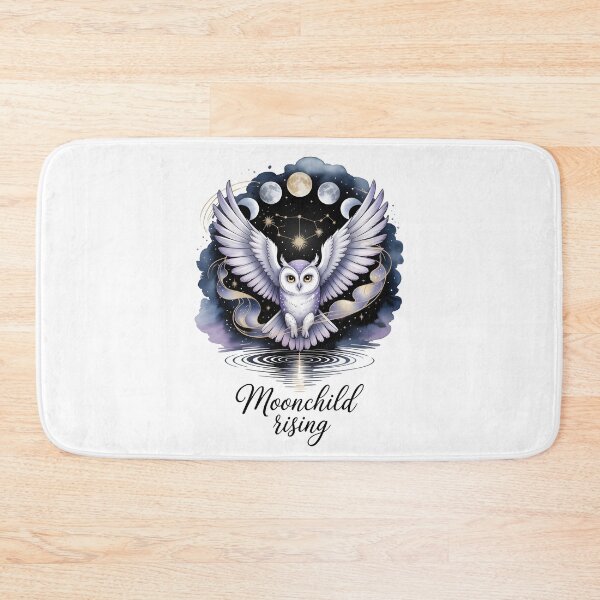 Item preview, Moonchild Rising – Mystical Owl and Lunar Phases Art designed and sold by LaLi-Designs.